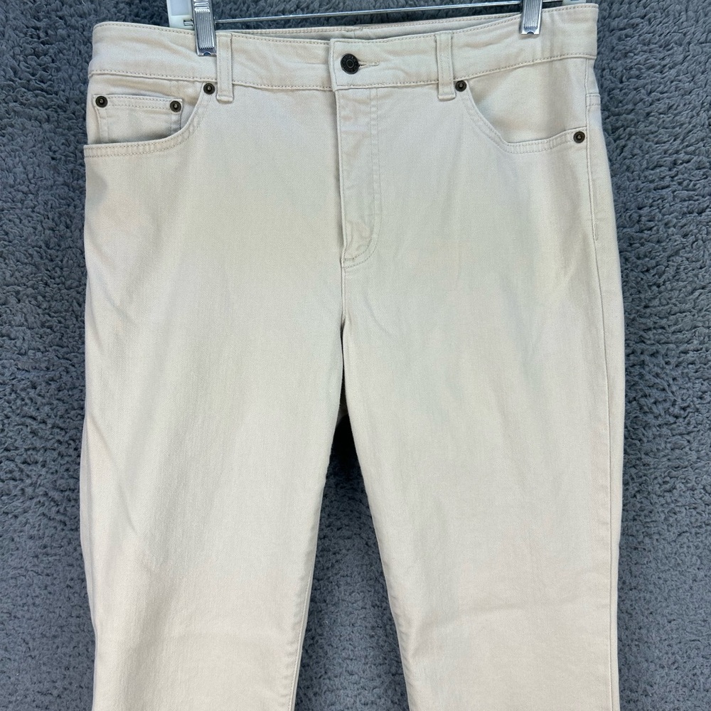 Ralph Lauren Jeans Womens 12 Cream High‎ Rise Heritage Stretch Denim EUC